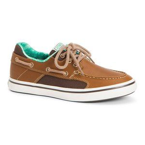 XTRATUF Brown & Teal Finatic II Boat Shoes - Women